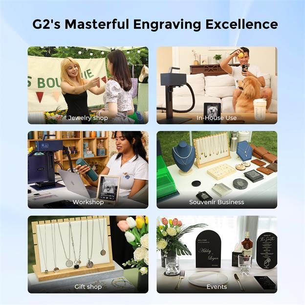 Graveur laser à fibre pour métal et plastique 20 W G2