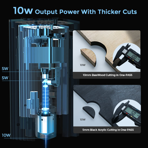 Découpeuse et graveuse laser Gweike G1 10W