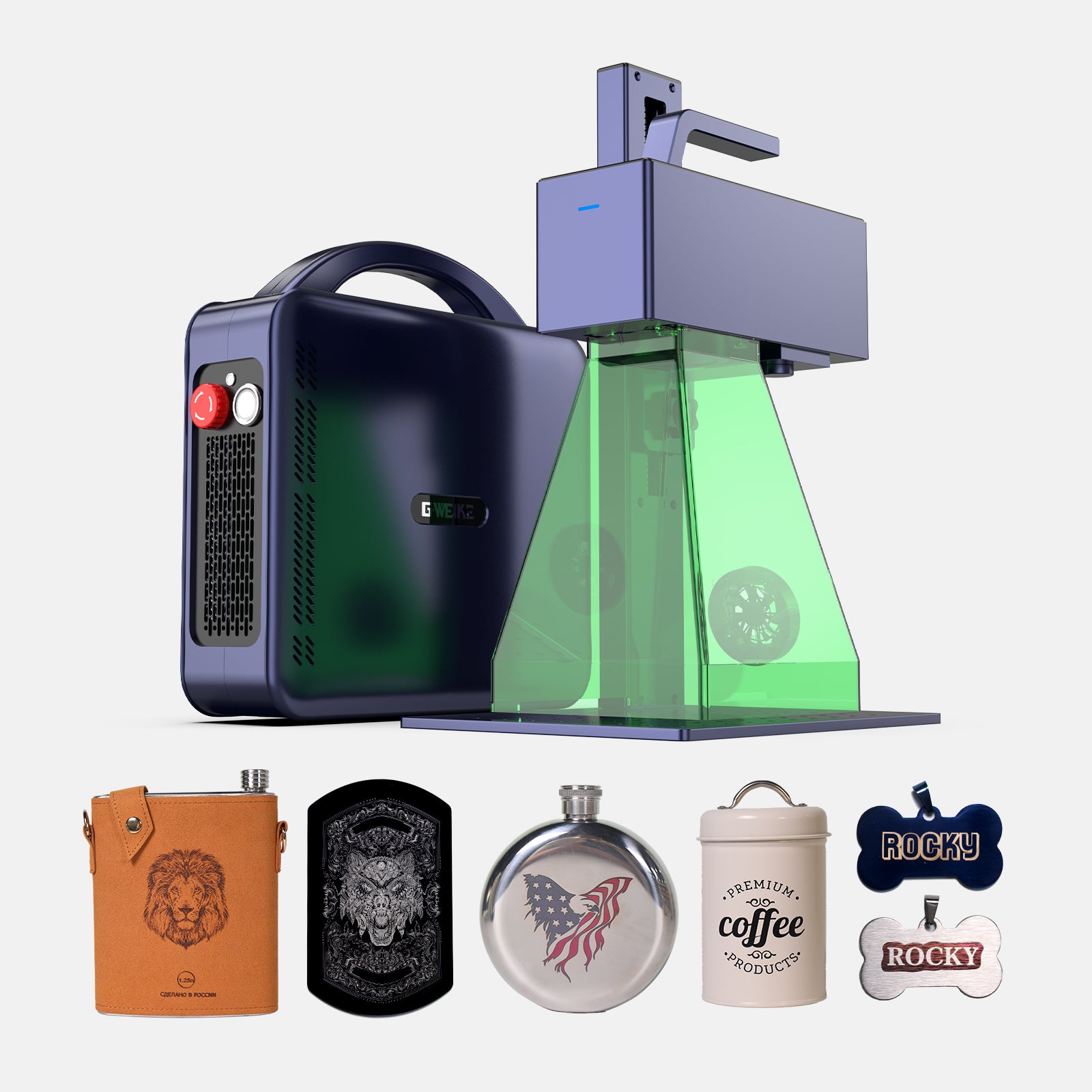 Graveur laser à fibre pour métal et plastique 20 W G2