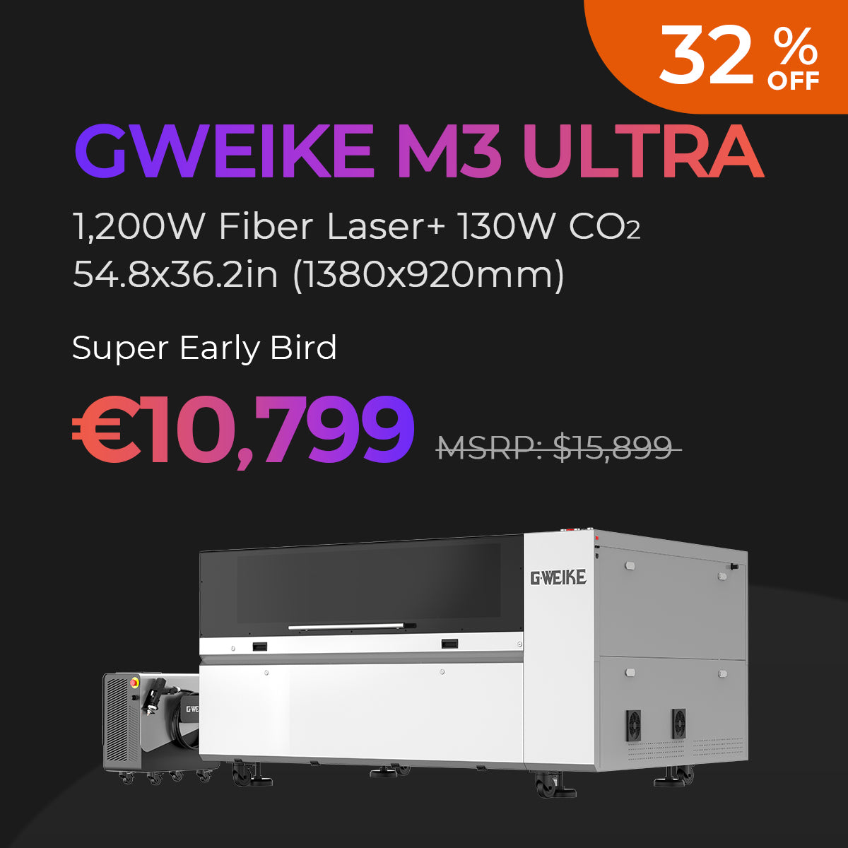 Gweike M Series Final Payment (Deposit clients only)