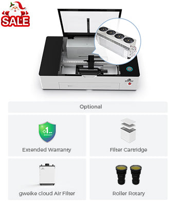 Découpeur et graveur laser pour tubes métalliques gweike cloud RF avec rotation