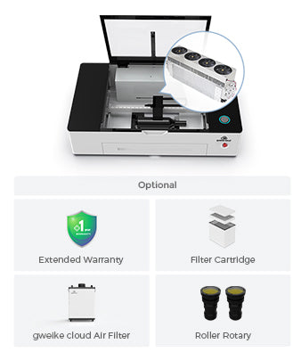 Découpeur et graveur laser pour tubes métalliques gweike cloud RF avec rotation